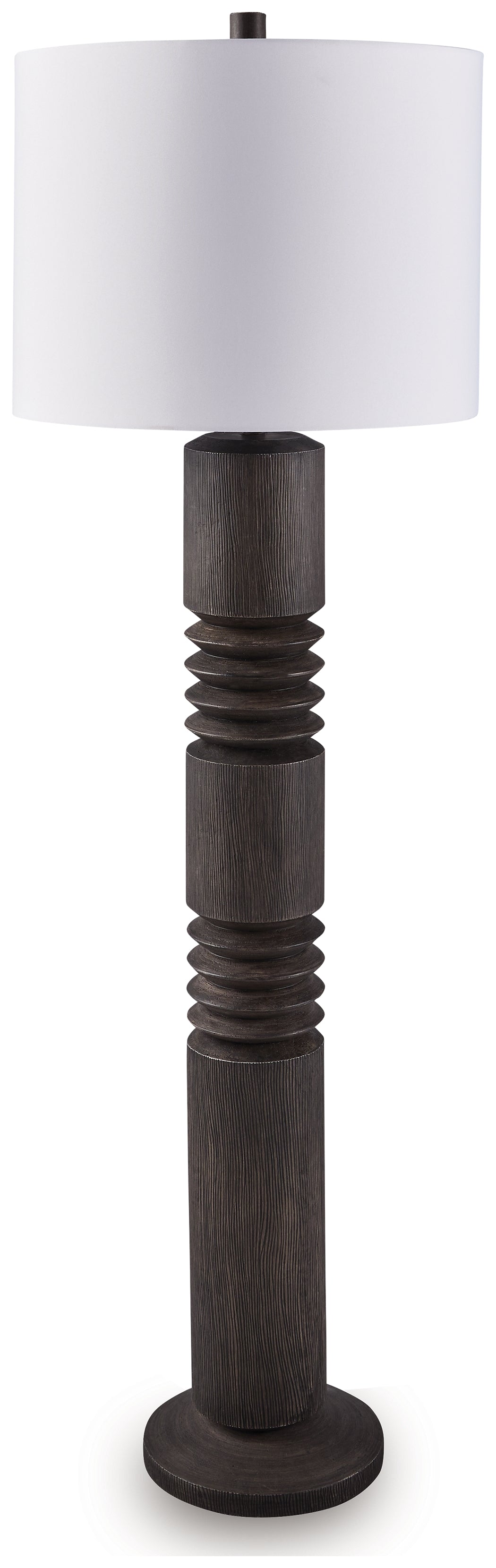 Family Deals Furniture - Ashley Furniture - Fainwell Lighting - Poly Floor Lamp (1/CN) / Distressed Black - L235861