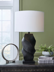 Family Deals Furniture - Ashley Furniture - Amillion Lighting - Poly Table Lamp (1/CN) / Black - L235904