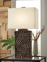 Family Deals Furniture - Ashley Furniture - Heathbury Lighting - Paper Table Lamp (1/CN) / Antique Brown - L235964