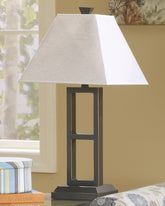 Family Deals Furniture - Ashley Furniture - Deidra Lighting - Metal Table Lamp (Set of 2) / Black - L318924