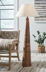 Family Deals Furniture - Ashley Furniture - Danset Lighting - Table Lamp (Set of 2) / Brown - L329104X2