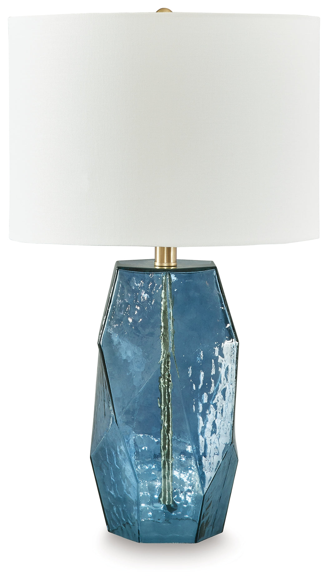 Family Deals Furniture - Ashley Furniture - Tallow Lighting - Glass Table Lamp (1/CN) / Blue - L430854