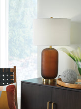 Family Deals Furniture - Ashley Furniture - Farberman Lighting - Glass Table Lamp (1/CN) / Amber - L430864