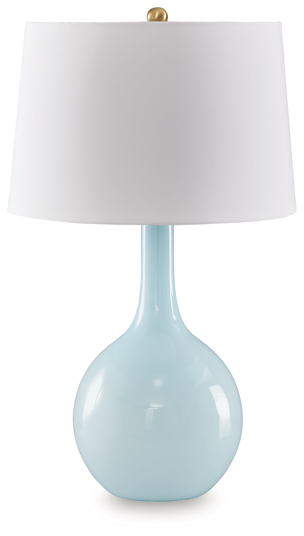 Family Deals Furniture - Ashley Furniture - Rylanton Lighting - Glass Table Lamp (1/CN) / Aqua - L430874