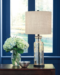 Family Deals Furniture - Ashley Furniture - Laurentia Lighting - Table Lamp (Set of 2) / Champagne - L431414X2