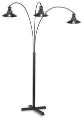Family Deals Furniture - Ashley Furniture - Sheriel Lighting - Metal Arc Lamp (1/CN) / Black - L725059