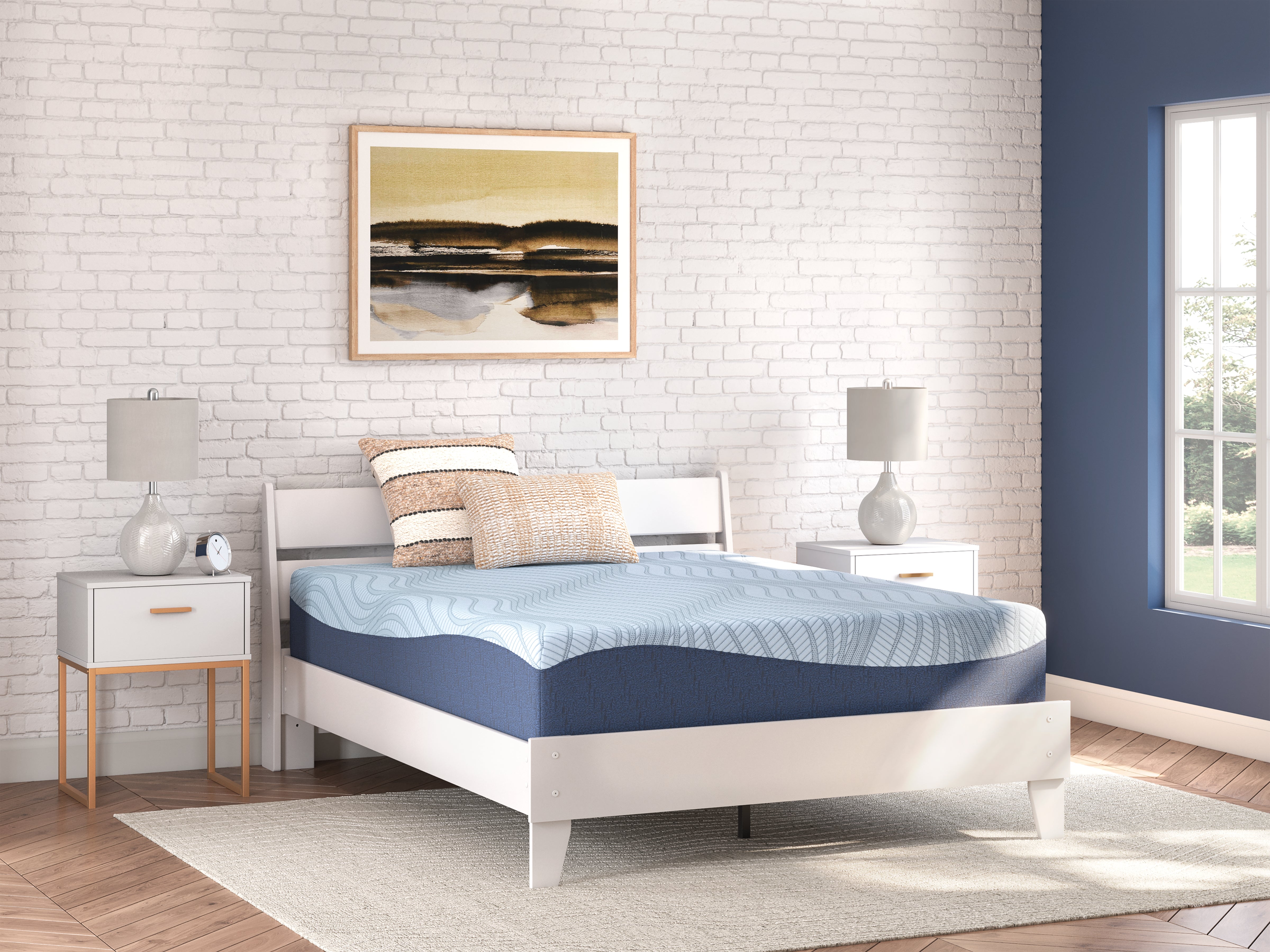 Family Deals Furniture - Ashley Furniture - Peak 2.0 12 Memory Foam Mattresses - California King / White - M20651