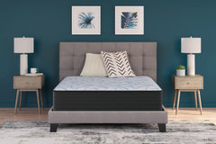 Family Deals Furniture - Ashley Furniture - Elite Springs Firm Mattresses - Queen / Gray/Blue - M40531