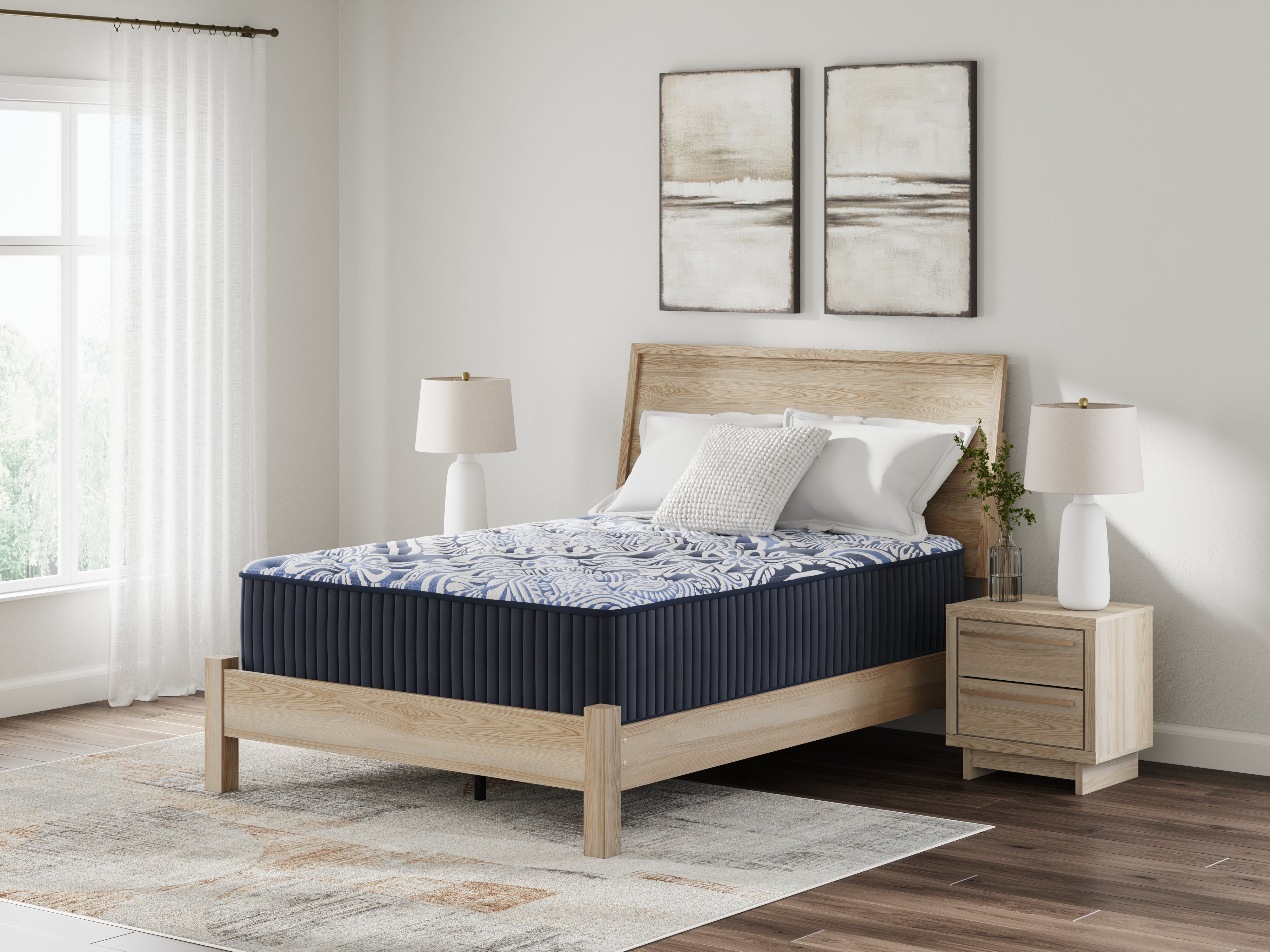 Family Deals Furniture - Ashley Furniture - Firm Luxe 2.0 Mattresses - California King / Blue - M49651