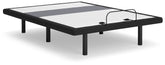 Family Deals Furniture - Ashley Furniture - Best Base with Lumbar and Audio Queen Adjustable Base - Queen Adjustable Base / Charcoal Gray - M5X532