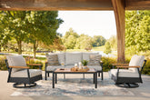Family Deals Furniture - Ashley Furniture - Carmel Highlands Outdoor - Sofa/Chairs/Table Set (4/CN) - PCP513-081