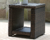 Family Deals Furniture - Ashley Furniture - Grasson Lane Outdoor - Rectangular Cocktail Table / Brown - P783-701