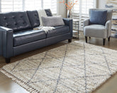 Family Deals Furniture - Ashley Furniture - Abdalah Rug - 5' x 7' Rug / Beige/Gray - R404622