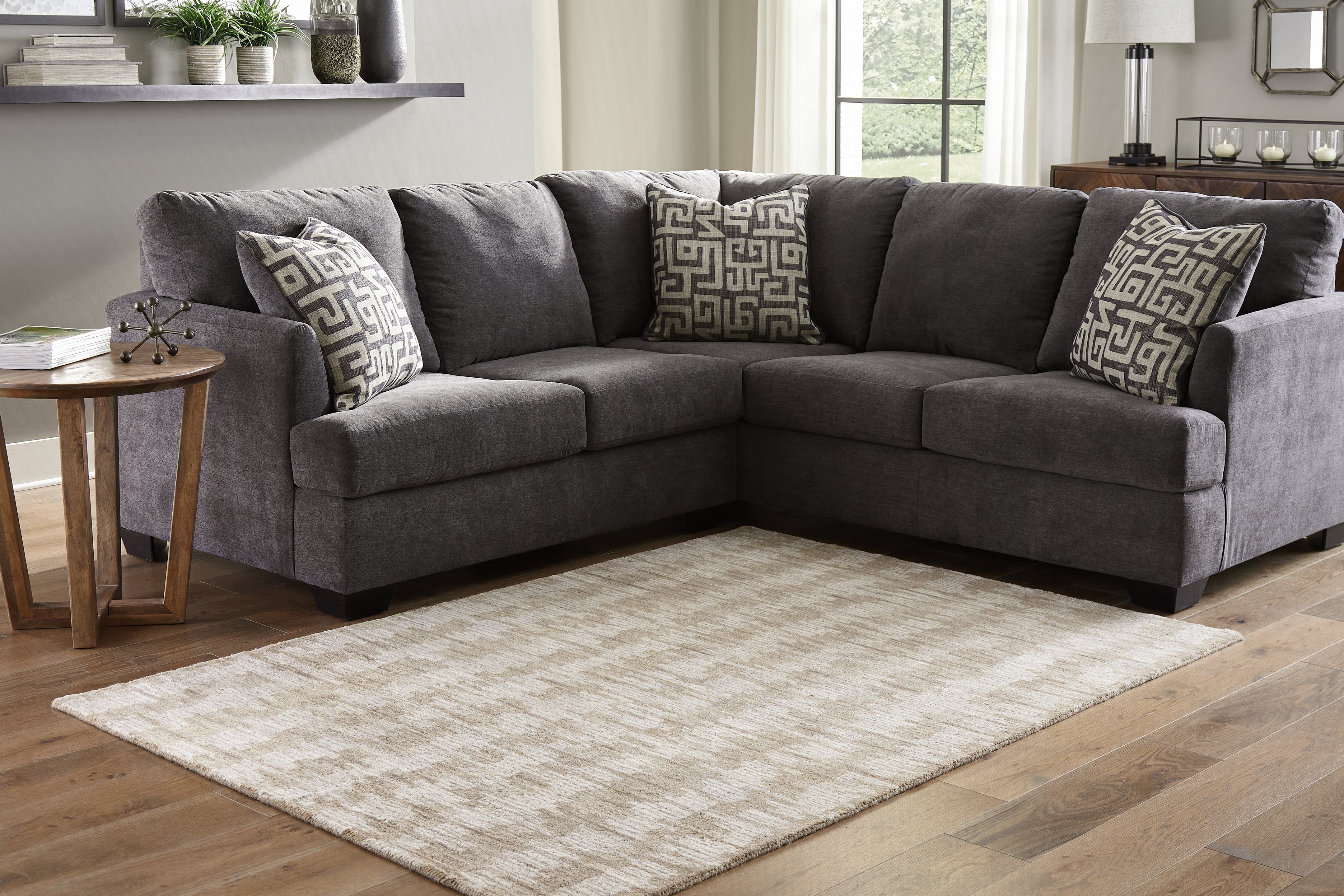 Family Deals Furniture - Ashley Furniture - Abanlane Rug - 5' x 7' Rug / Brown/Cream - R404812