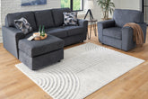 Family Deals Furniture - Ashley Furniture - Lambworth Rug - 5'3" x 7' Rug / Gray/Cream - R405342