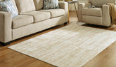 Family Deals Furniture - Ashley Furniture - Ardenville Rug - 5' x 7'1" Washable Rug / Tan/Cream - R406212