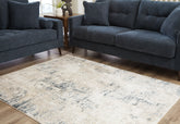 Family Deals Furniture - Ashley Furniture - Gentor Rug - 8' x 10' Rug / Blue/Ivory - R406521