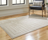 Family Deals Furniture - Ashley Furniture - Darmondard Rug - 8' x 10' Rug / Cream/Taupe - R406941