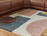 Family Deals Furniture - Ashley Furniture - Flynnwick Rug - 8' x 10' Rug / Cream/Pink/Gray - R407181