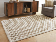 Family Deals Furniture - Ashley Furniture - Karamen Rug - Large Rug / Taupe/Ivory - R407341