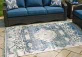 Family Deals Furniture - Ashley Furniture - Daddridge Rug - 8' x 10' Rug / Blue/Gray/Ivory - R900101