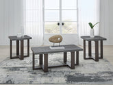 Family Deals Furniture - Ashley Furniture - Dynnford Table (Set of 3) - Occasional Table Set (3/CN) / Gray/Brown - T216-13