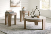 Family Deals Furniture - Ashley Furniture - Guystone Table (Set of 3) - Occasional Table Set (3/CN) / Light Brown - T237-13
