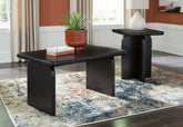 Family Deals Furniture - Ashley Furniture - Mitchalli Table (Set of 2) - Occasional Table Set (Set of 2) / Black - T313-12