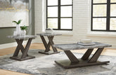 Family Deals Furniture - Ashley Furniture - Bensonale Table (Set of 3) - Occasional Table Set (3/CN) / Brown/Gray - T400-13