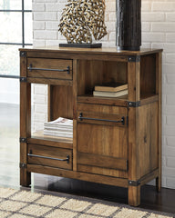 Family Deals Furniture - Ashley Furniture - Roybeck Accent Cabinet - Accent Cabinet / Light Brown/Bronze - T411-40