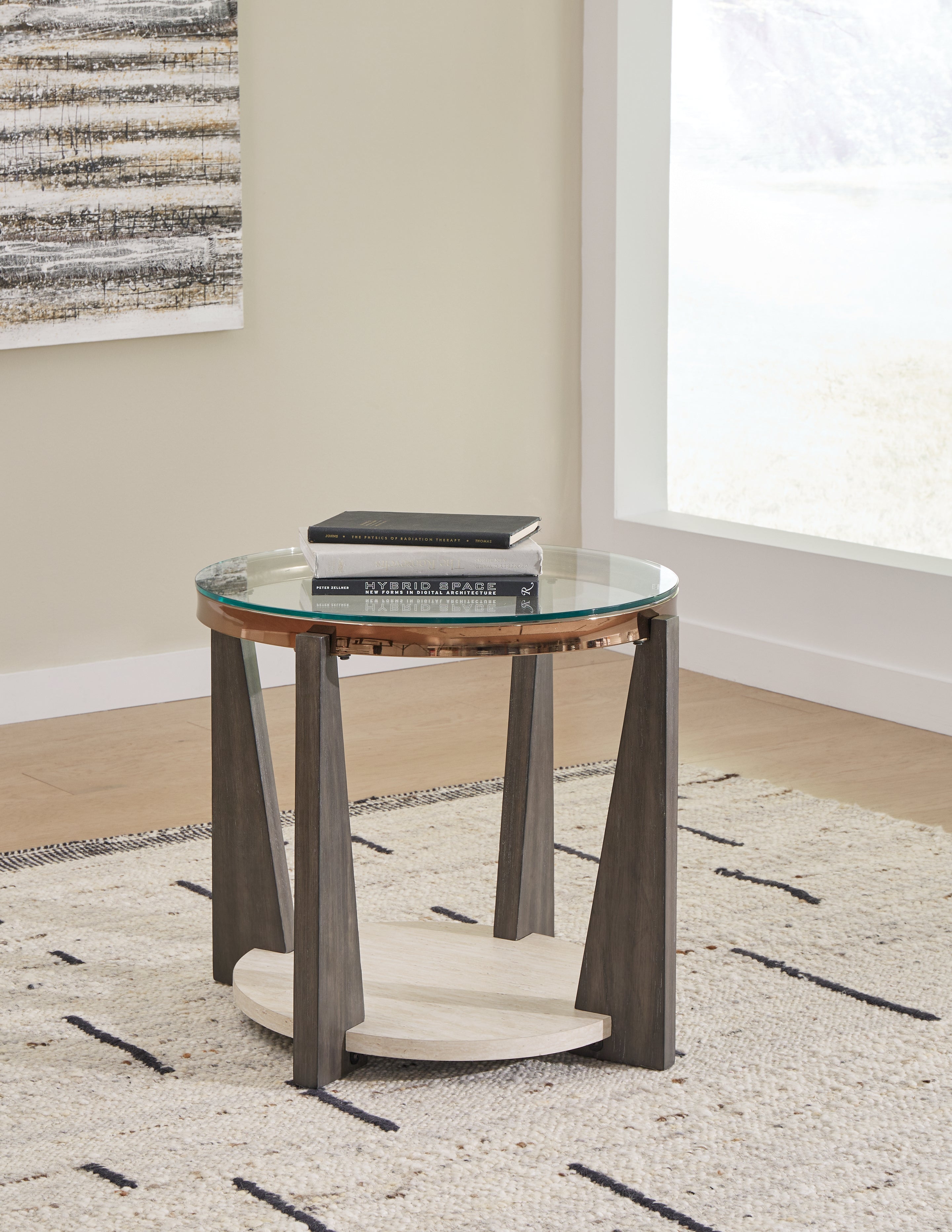 Family Deals Furniture - Ashley Furniture - Frazwa End Table - Round End Table / Multi - T432-6