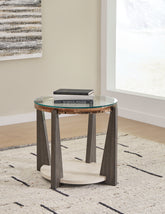 Family Deals Furniture - Ashley Furniture - Frazwa End Table - Round End Table / Multi - T432-6