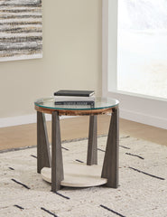Family Deals Furniture - Ashley Furniture - Frazwa End Table - Round End Table / Multi - T432-6