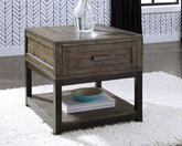 Family Deals Furniture - Ashley Furniture - Johurst End Table - Rectangular End Table / Grayish Brown - T444-3