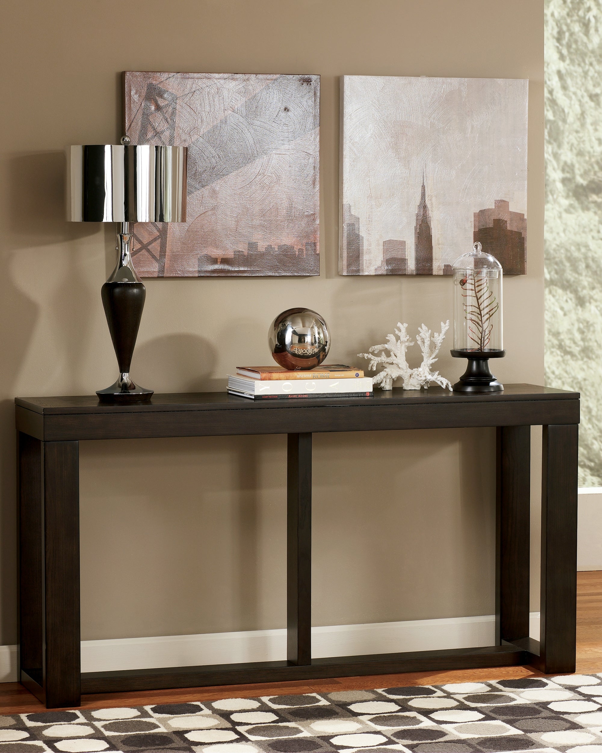 Family Deals Furniture - Ashley Furniture - Watson Sofa/Console Table - Sofa Table / Dark Brown - T481-4
