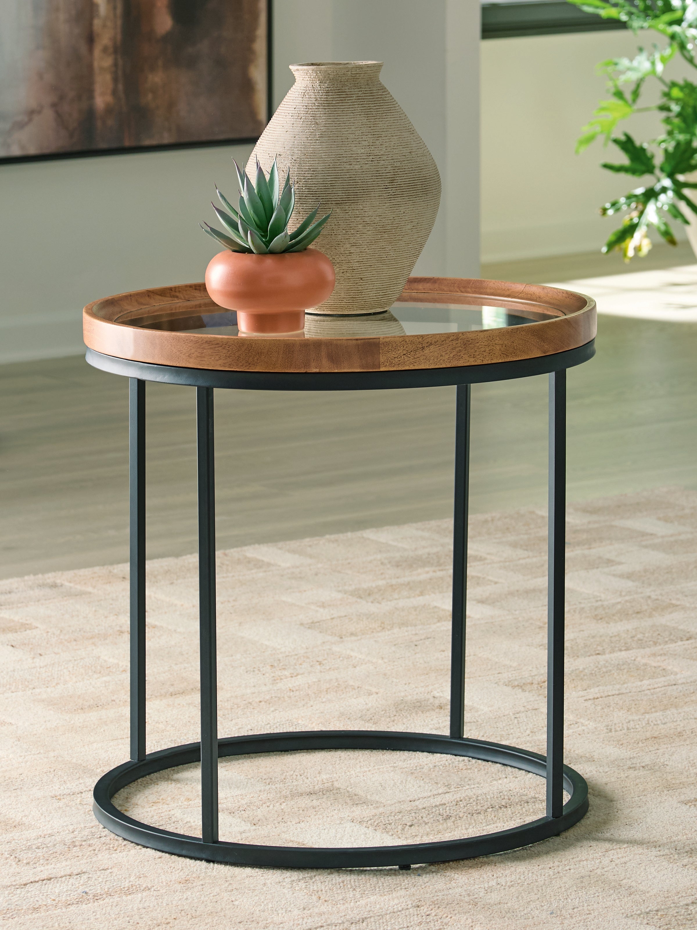 Family Deals Furniture - Ashley Furniture - Noraluna End Table - Round End Table - T502-6