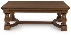 Family Deals Furniture - Ashley Furniture - Sturlayne Coffee Table - Rectangular Cocktail Table / Brown - T609-1