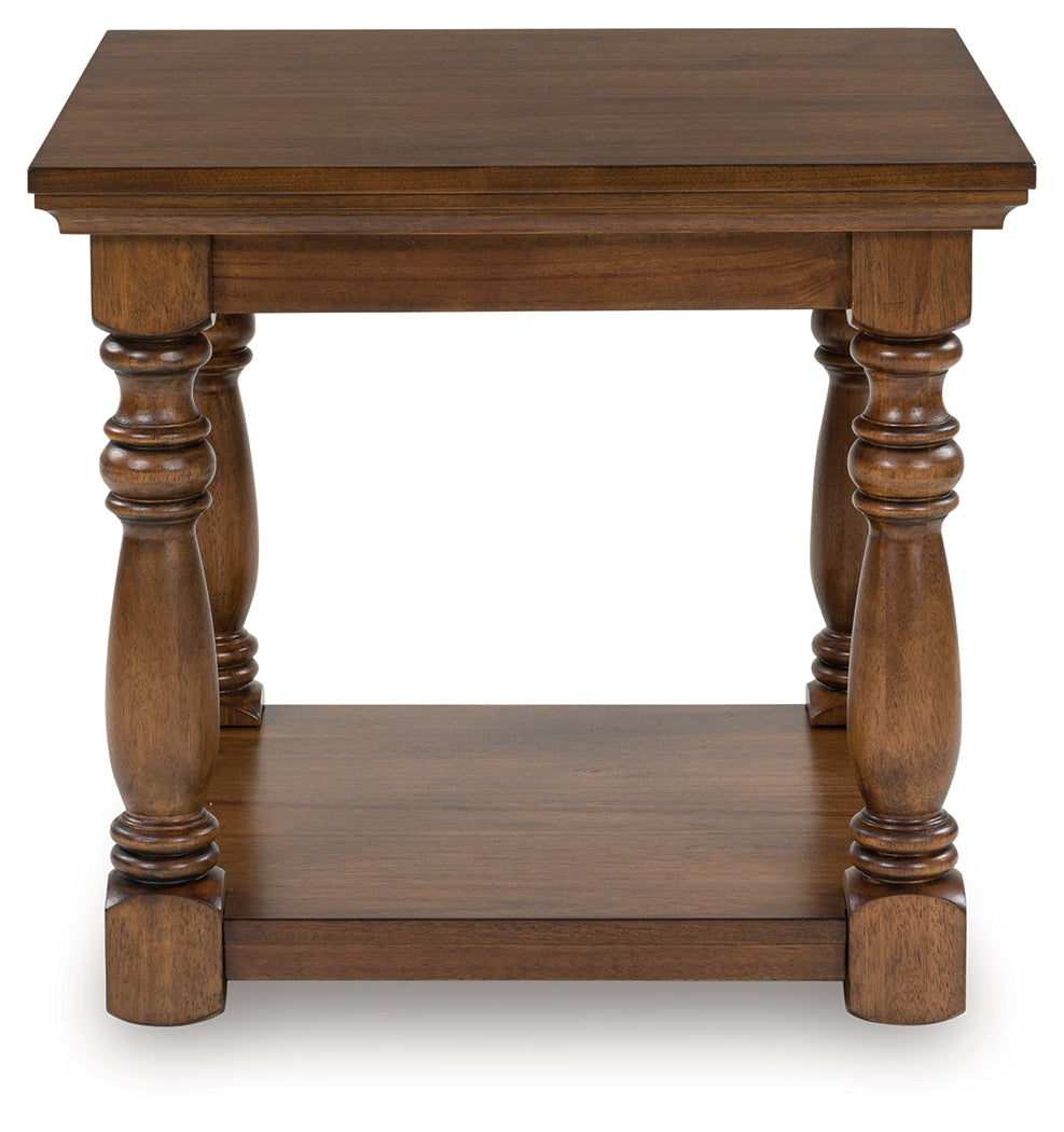 Family Deals Furniture - Ashley Furniture - Sturlayne End Table - Rectangular End Table / Brown - T609-3