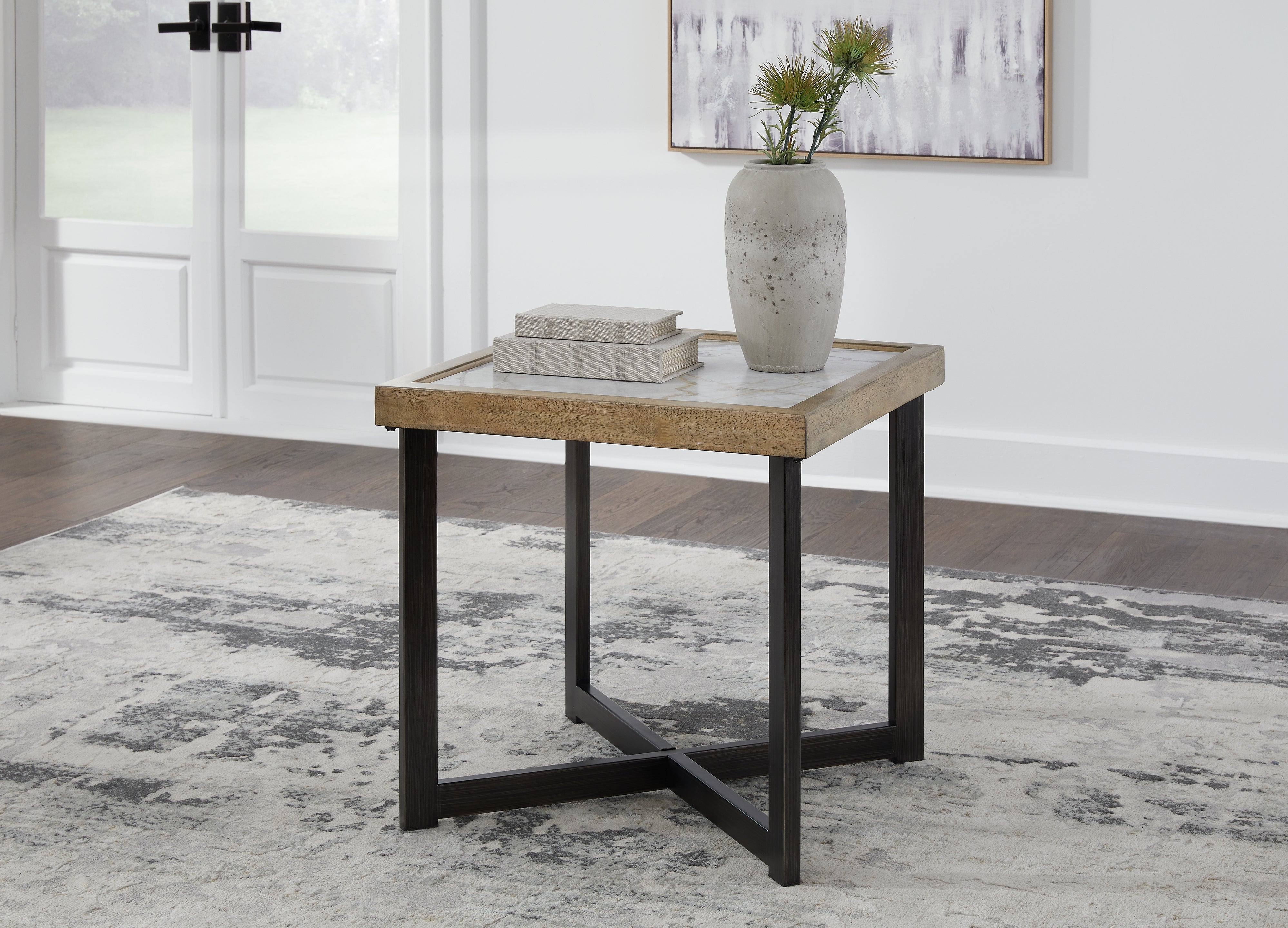 Family Deals Furniture - Ashley Furniture - Montia End Table - Square End Table / Multi - T632-2