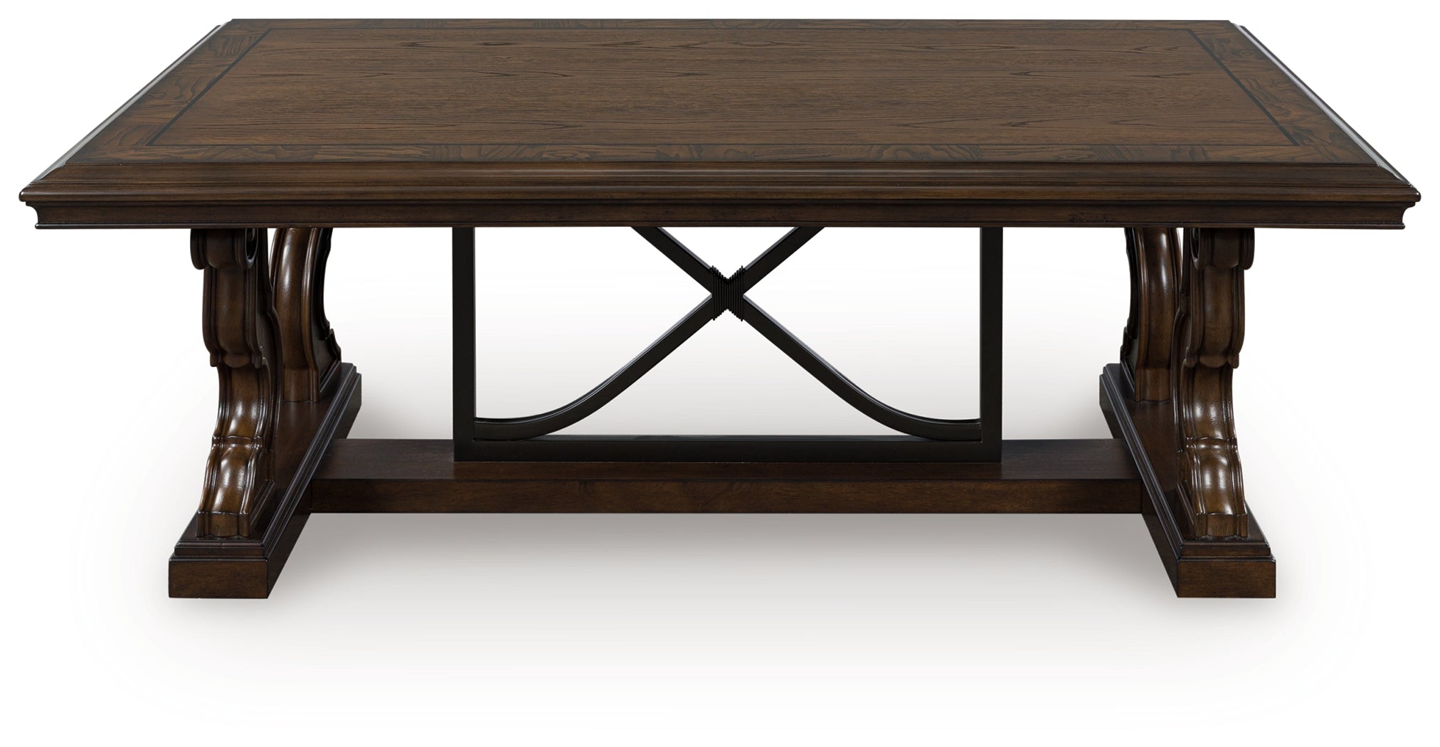 Family Deals Furniture - Ashley Furniture - Maylee Coffee Table - Rectangular Cocktail Table / Dark Brown - T647-1