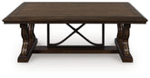 Family Deals Furniture - Ashley Furniture - Maylee Coffee Table - Rectangular Cocktail Table / Dark Brown - T647-1