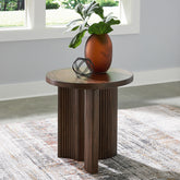 Family Deals Furniture - Ashley Furniture - Korestone End Table - Rectangular End Table / Dark Brown - T438-3