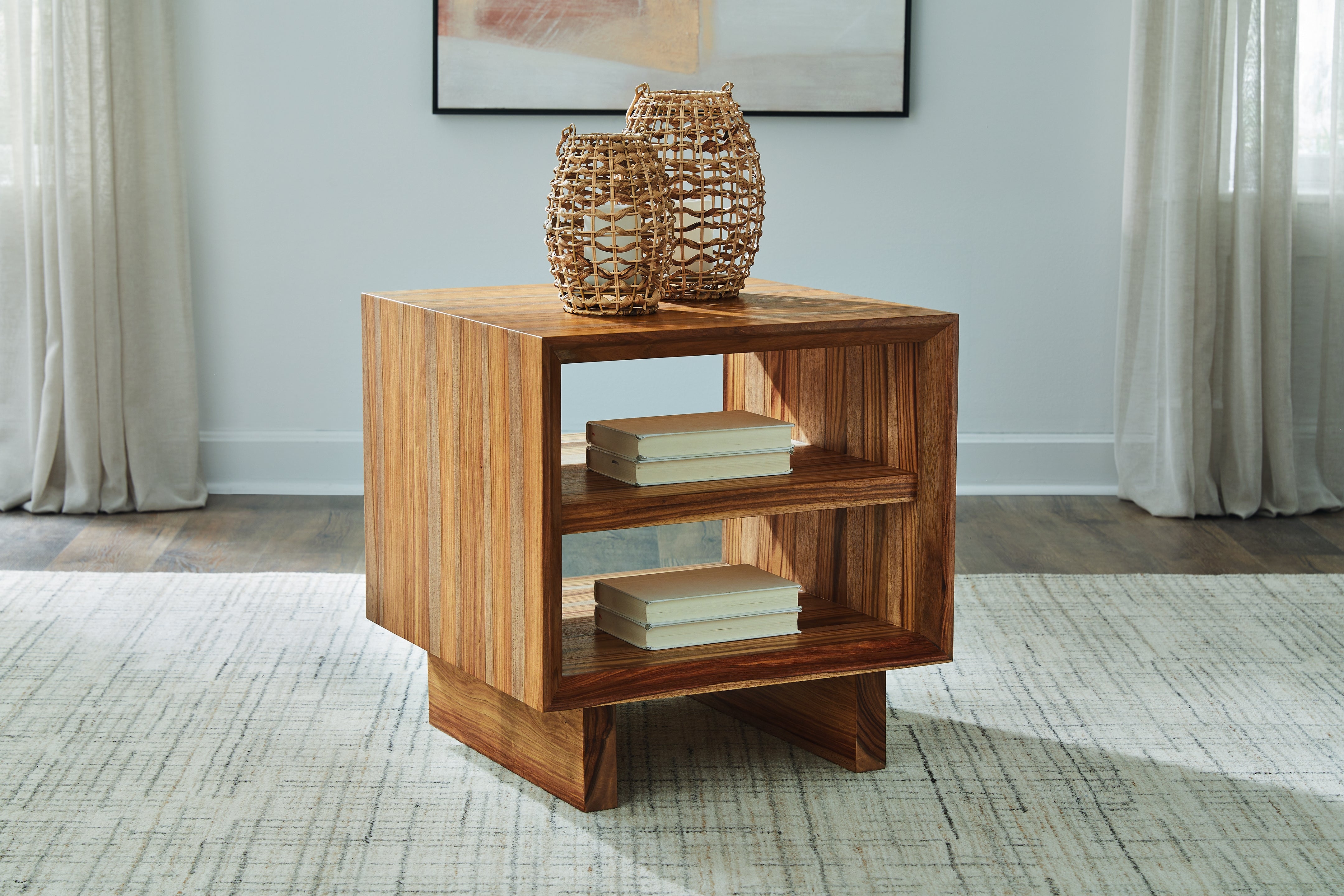 Family Deals Furniture - Ashley Furniture - Dressonni End Table - Square End Table / Brown - T690-2