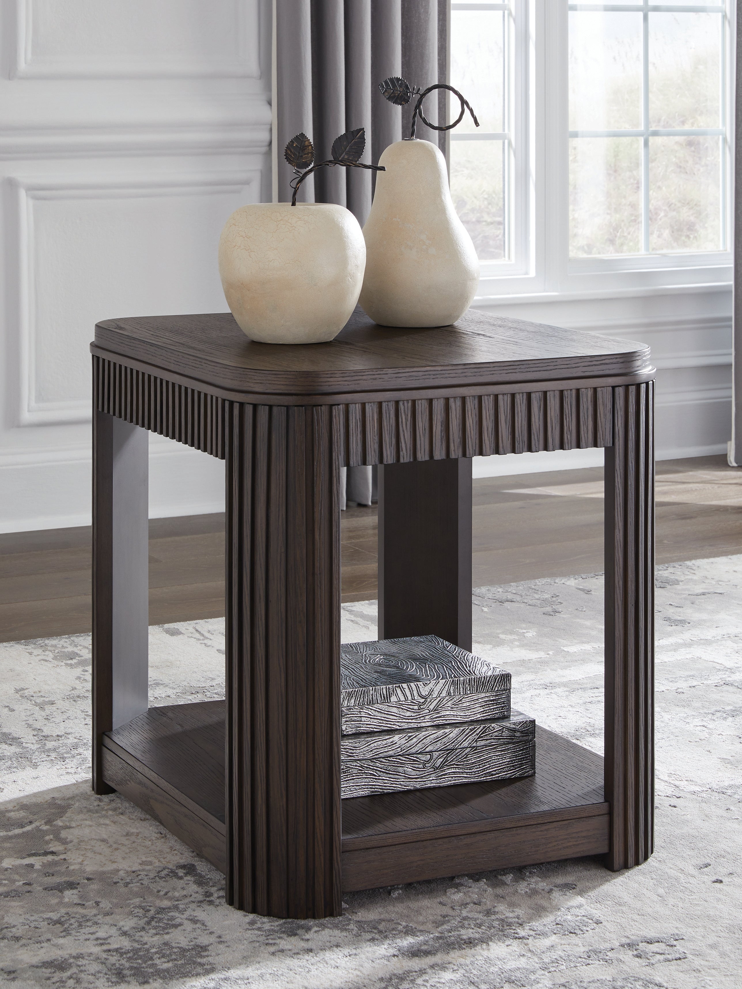 Family Deals Furniture - Ashley Furniture - Carlibrie End Table - Rectangular End Table / Warm Brown - T700-3