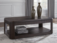 Family Deals Furniture - Ashley Furniture - Carlibrie Lift-Top Coffee Table - Lift Top Cocktail Table / Warm Brown - T700-9