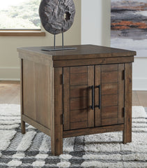 Family Deals Furniture - Ashley Furniture - Moriville End Table - Rectangular End Table / Grayish Brown - T731-3