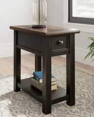 Family Deals Furniture - Ashley Furniture - Tyler Creek Chairside End Table - Chair Side End Table / Grayish Brown/Black - T736-107