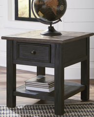 Family Deals Furniture - Ashley Furniture - Tyler Creek End Table - Rectangular End Table / Grayish Brown/Black - T736-3