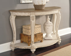 Family Deals Furniture - Ashley Furniture - Realyn Sofa Table - Sofa Table / White/Brown - T743-4
