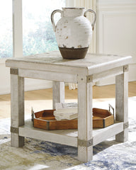 Family Deals Furniture - Ashley Furniture - Carynhurst End Table - Rectangular End Table / Whitewash - T929-3